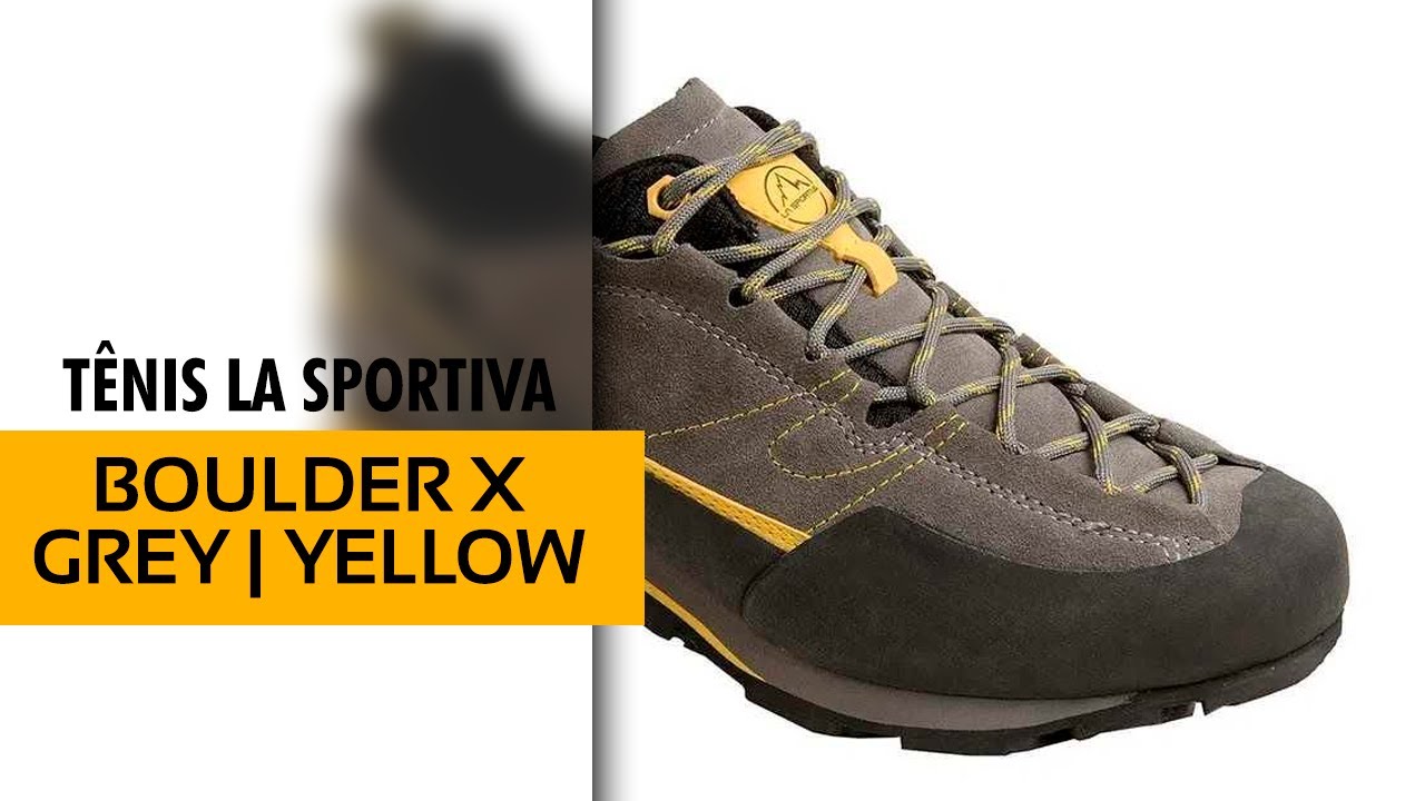Análise Tênis La Sportiva Boulder X Grey | Yellow