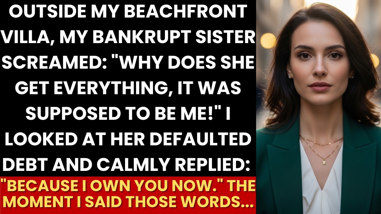 Outside My Villa Bankrupt Sis Screamed “It Was Supposed To Be Me!”—I Replied “I Own Your Debt Now”