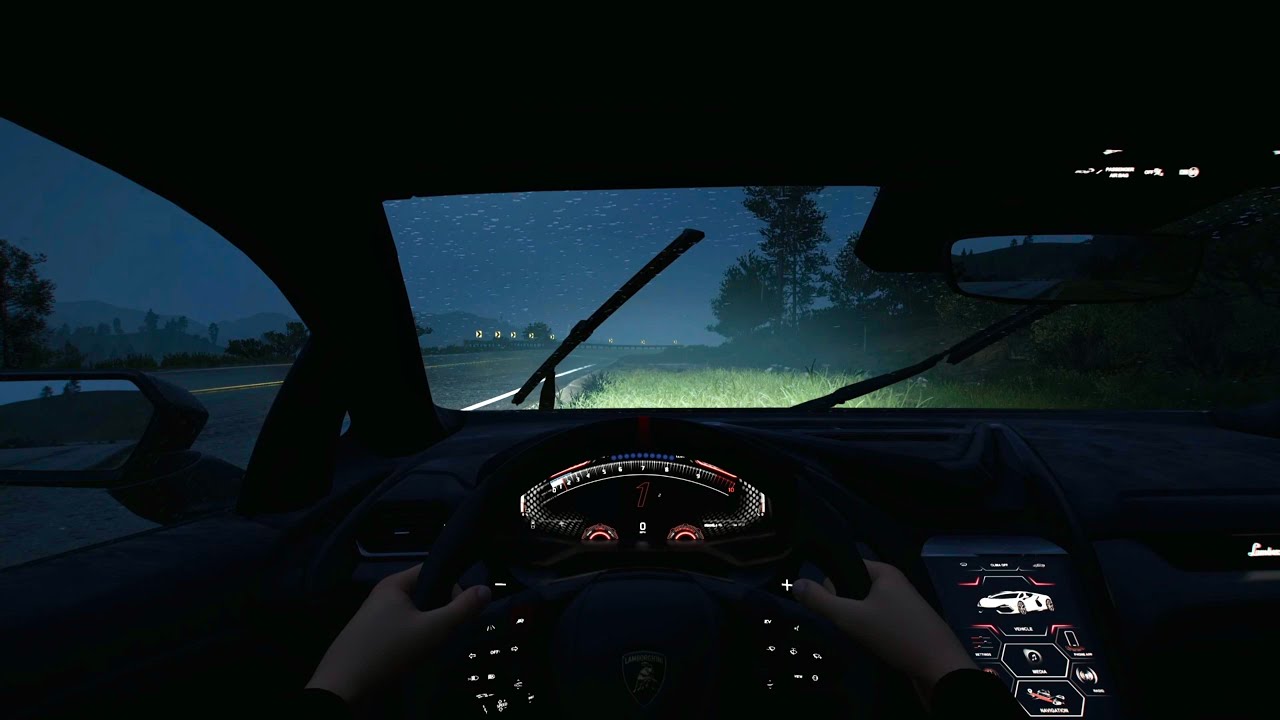 Forza Horizon 5 - Relaxing Rain Inside A Lambo