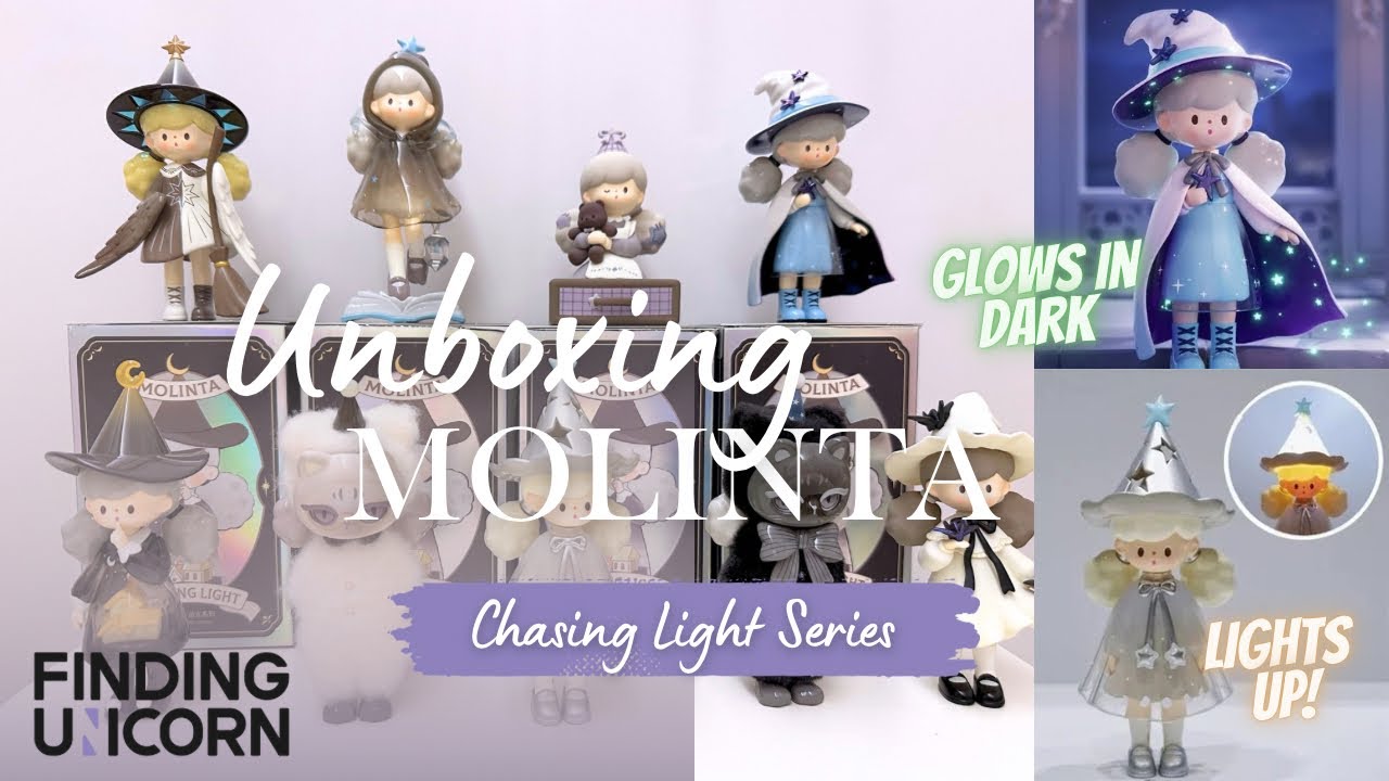 Unboxing Molinta Chasing Light Series by Finding Unicorn #blindboxopening #molinta #witchy 