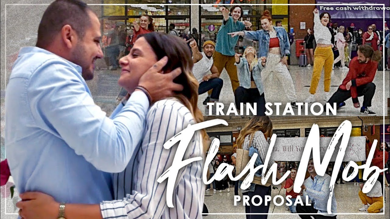 Flash Mob Proposal In Train Station...Fairytale Comes True!