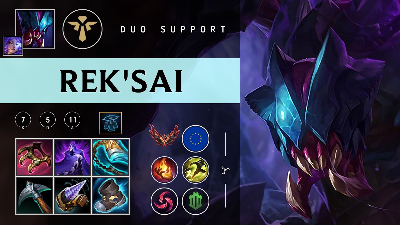 Rek'Sai Support vs Zilean - EUW Grandmaster Patch 26.05