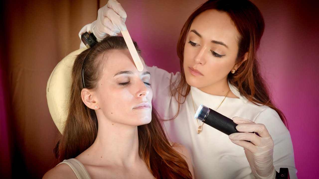 ASMR Facial Skin Inspection & Deeply Moisturizing Treatment had her Inevitably Snoozing |Soft Spoken
