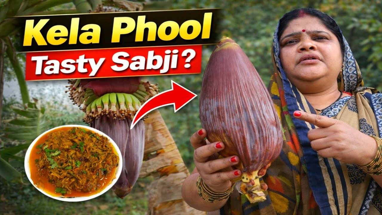 Tasty Kela Phool Ki Sabji | Banana Flower Sabzi Recipe | केला फूल की सब्ज़ी   