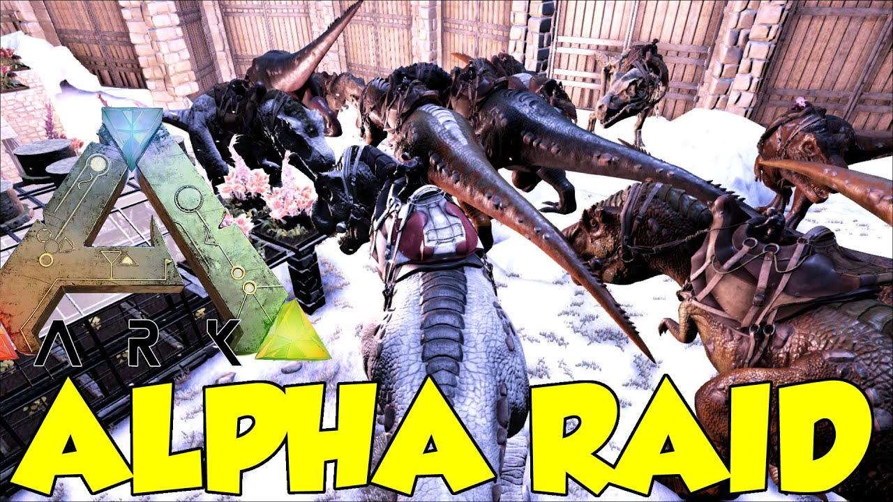 Ark Alpha Raid (MASSIVE RAID) Tribe Rage Quits