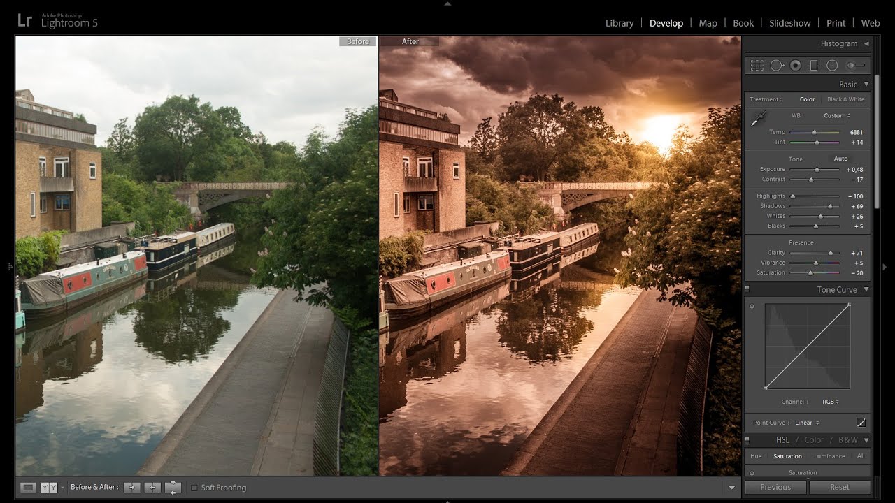 Creating a Sunset Look in Lightroom