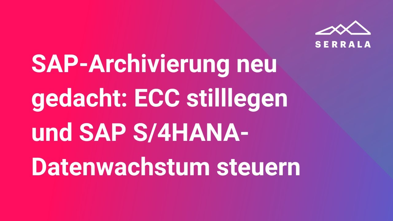 S/4HANA Datenwachstum steuern | SAP ECC stilllegen, archivieren & HANA-Kosten senken