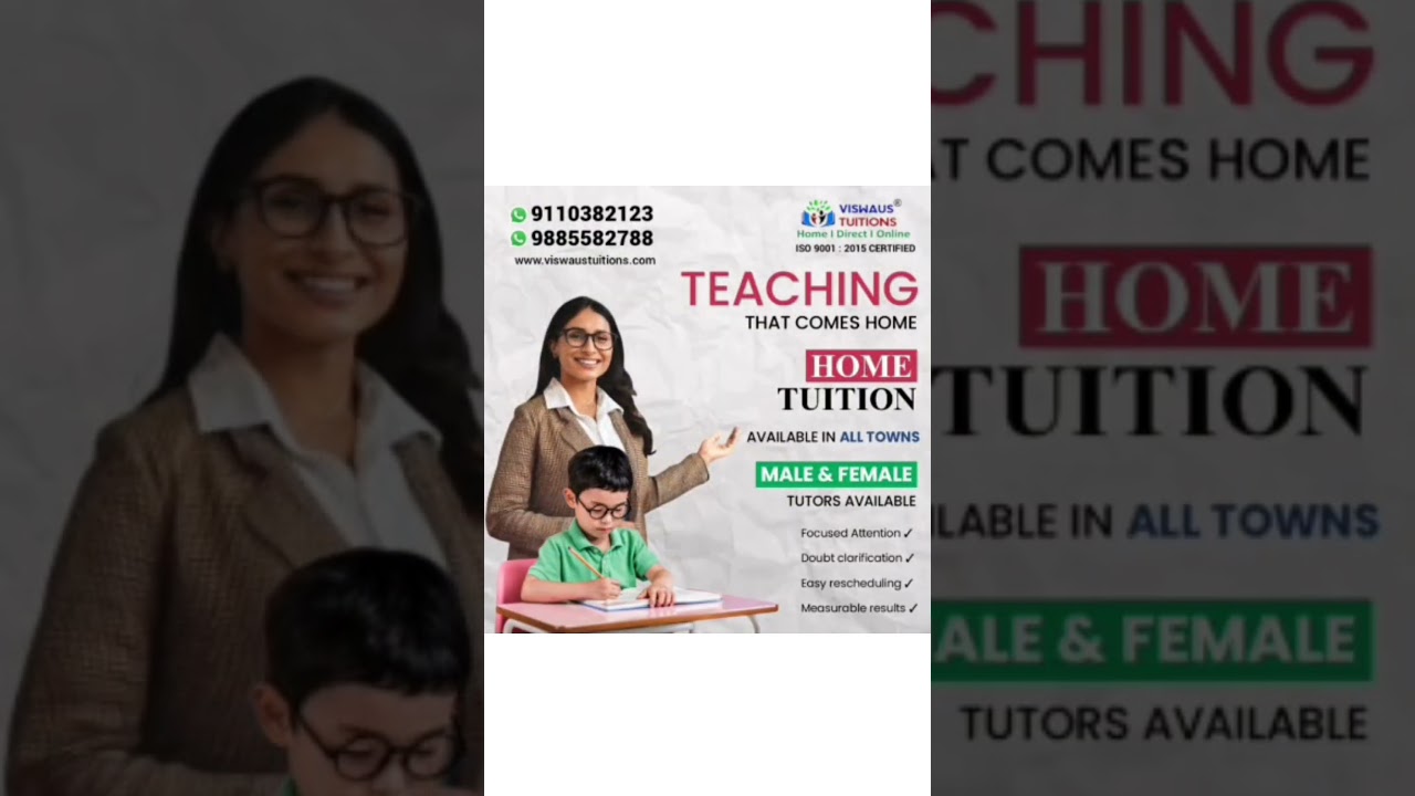 Its hard to find a good tutor for your child home tuition! With Viswaus tuition, get Expert Tutors |