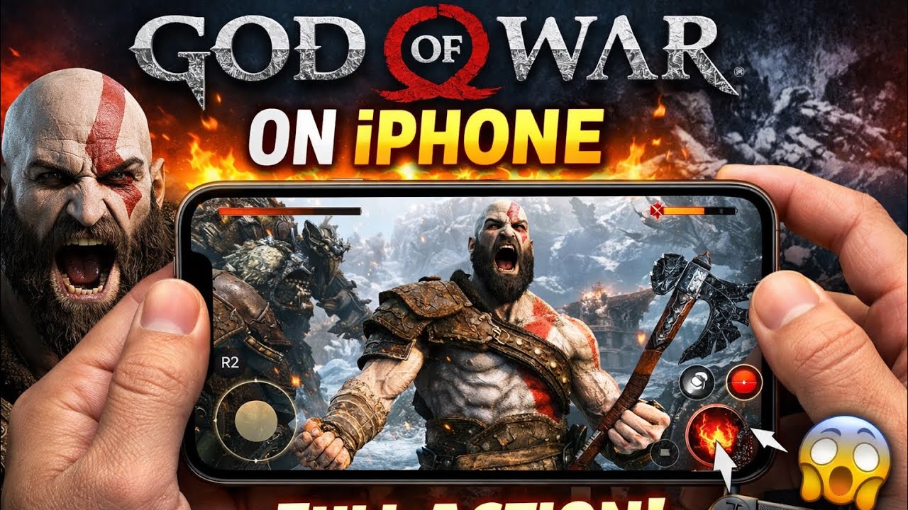 God of War iPhone Play 😈 | Powerful Kratos 