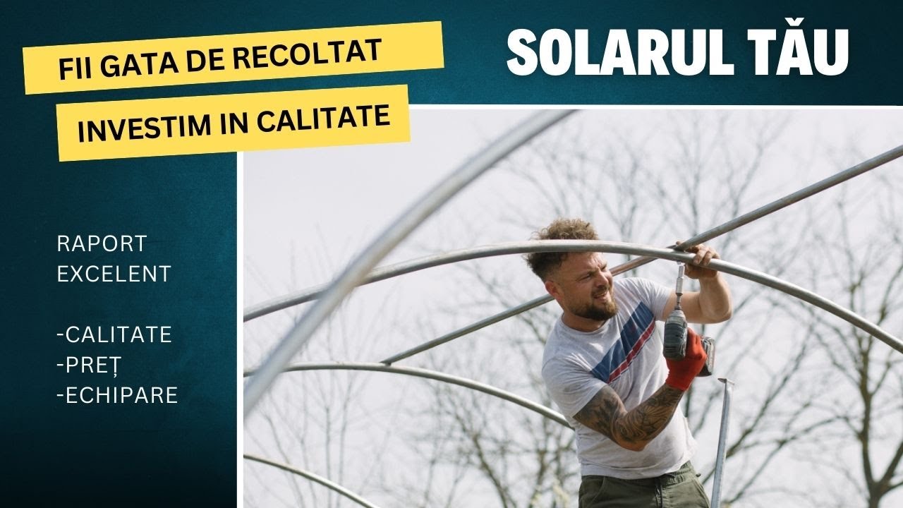 Un solar bun la casa omului. Solarul Tau in gradina ta.