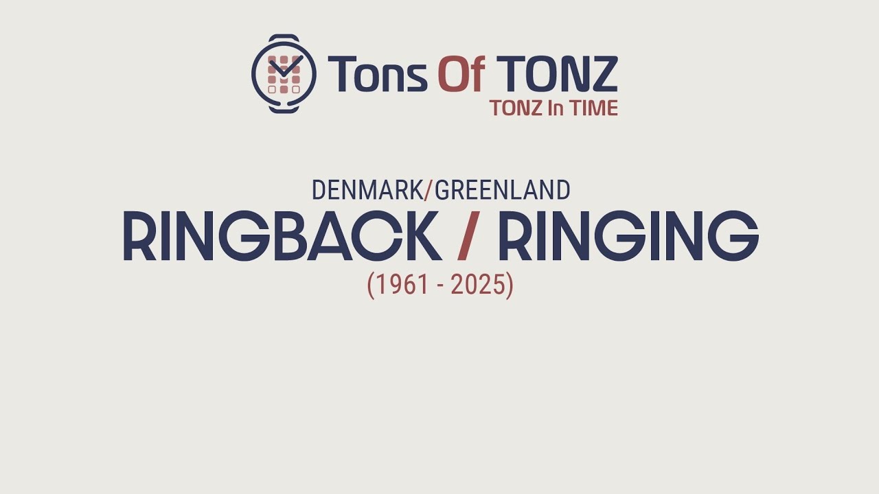 Ringing/Ringback tones in time: Denmark/Greenland (1961-2025)
