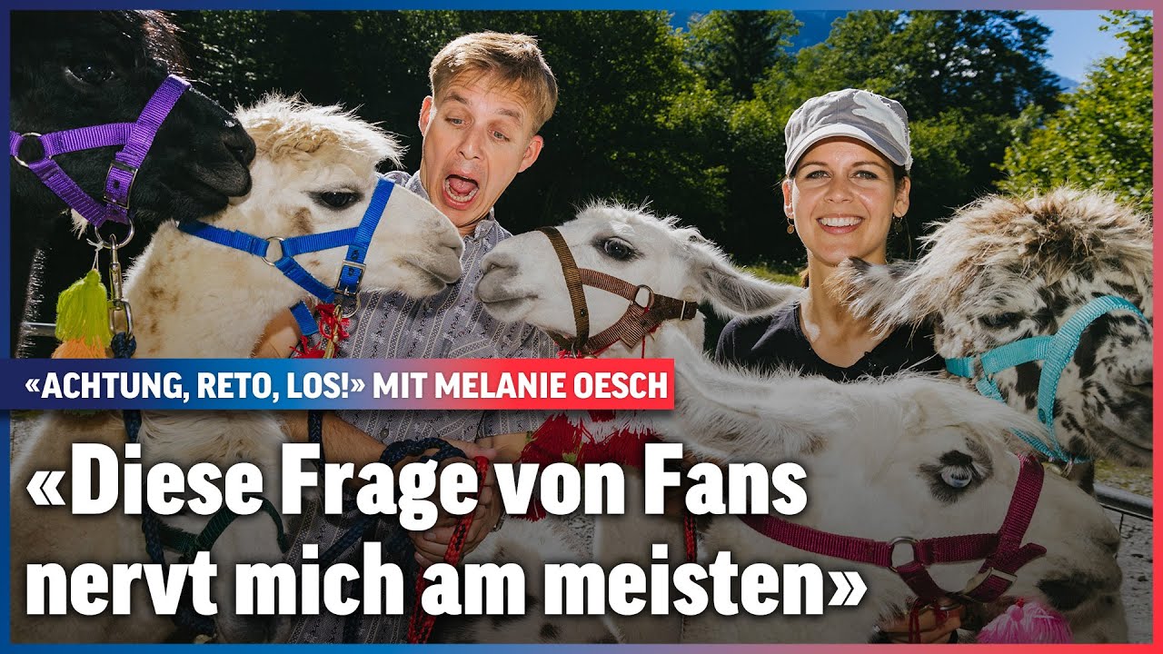 Melanie Oesch spaziert mit Lamas und Reto Scherrer | Achtung, Reto, los! | Folge 9