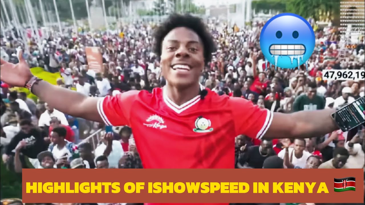 ALL Highlights of ishowspeed in Kenya  