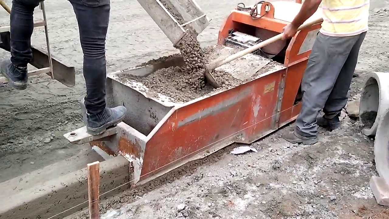 Máquina de meio fio