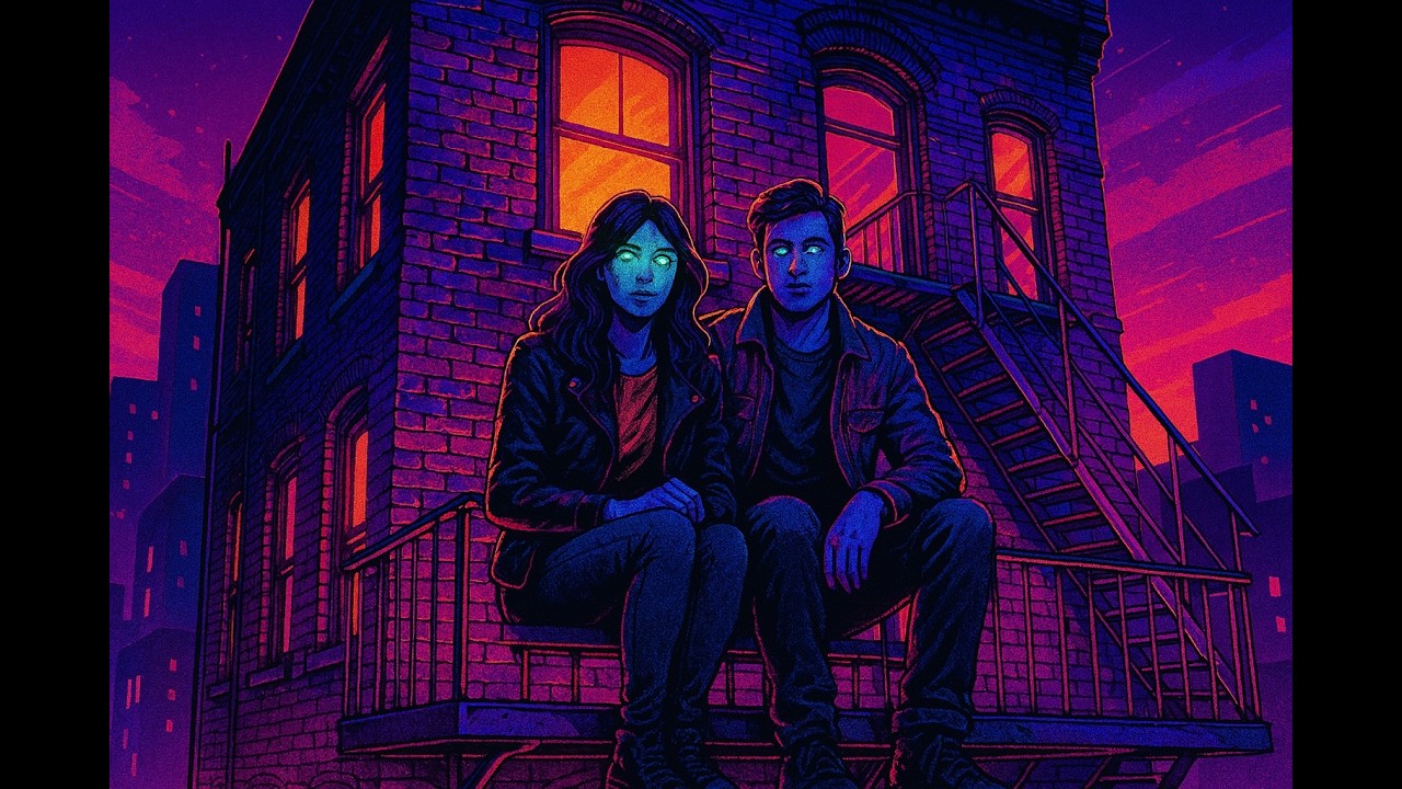 Neon Gods and a Staircase