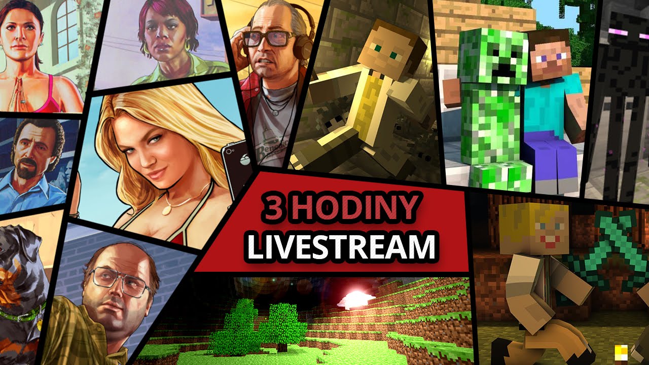 Jirka a GEJMR hraje GTA a Minecraft [ 3 hod LIVESTREAM ]