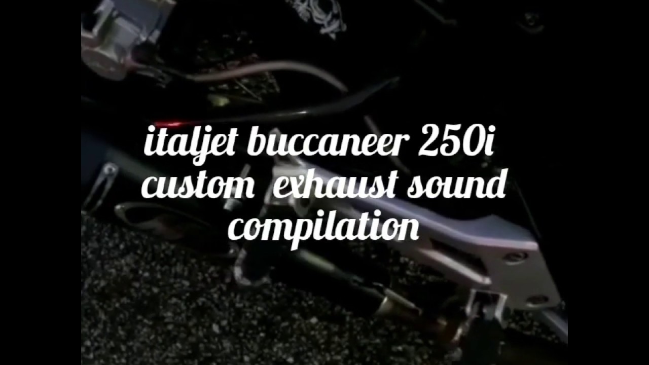 Italjet buccaneer 250i custom exhaust sound