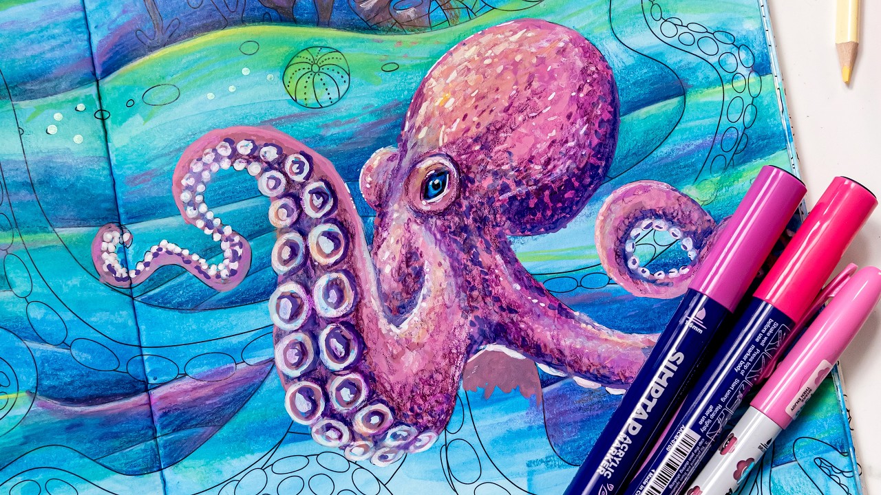 LIVE: Colouring along with me