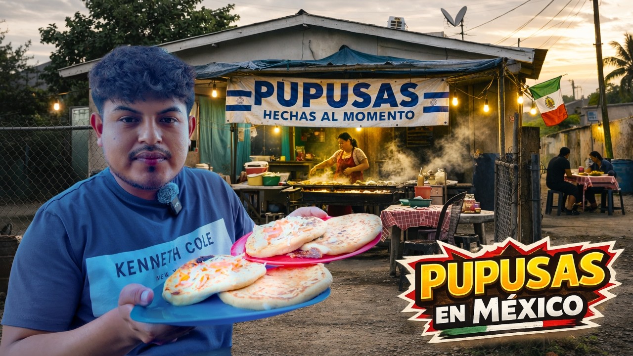 Mexicano probando PUPUSAS en MÉXICO 🇲🇽  ¿Son tan ricas como dicen? 🇸🇻