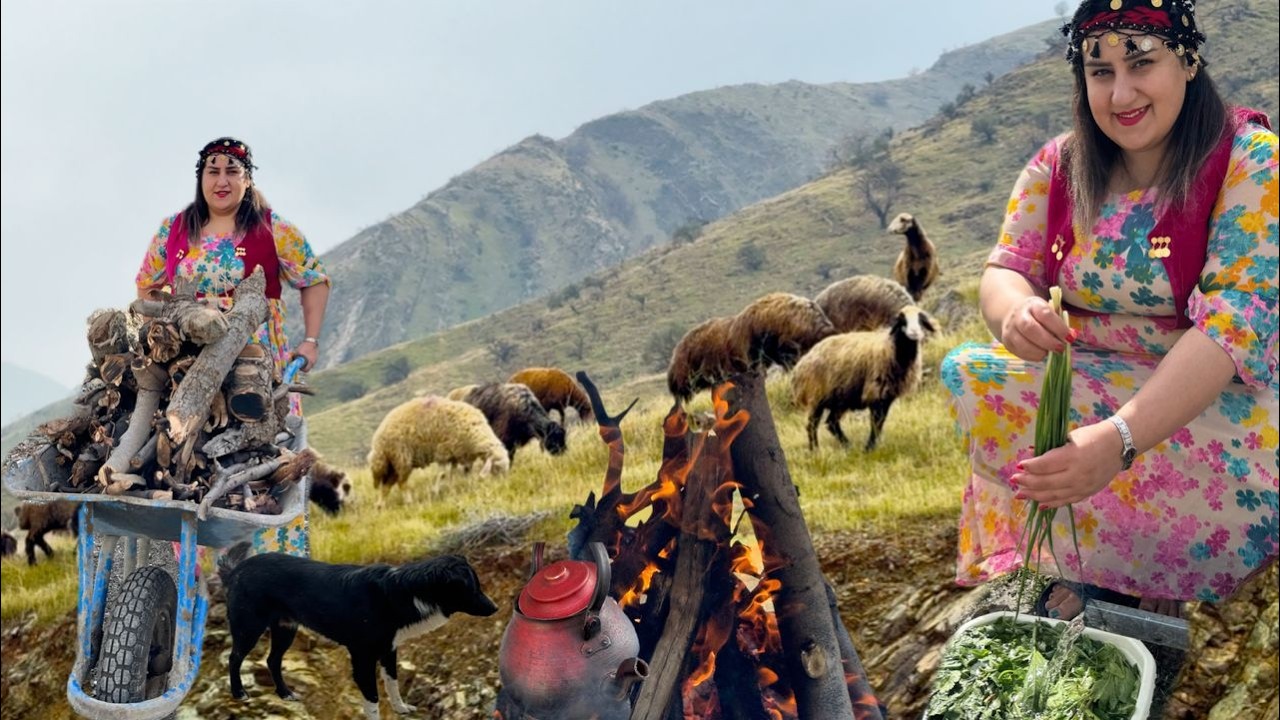 Real Village Life in Iran : Cooking Grandma’s Traditional Recipe on Firewood with My Husband