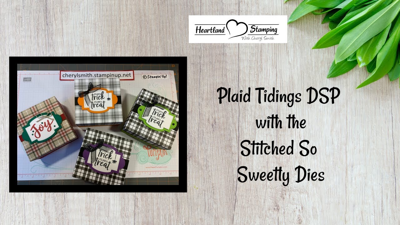 Holiday Gift Boxes with Plaid Tidings DSP