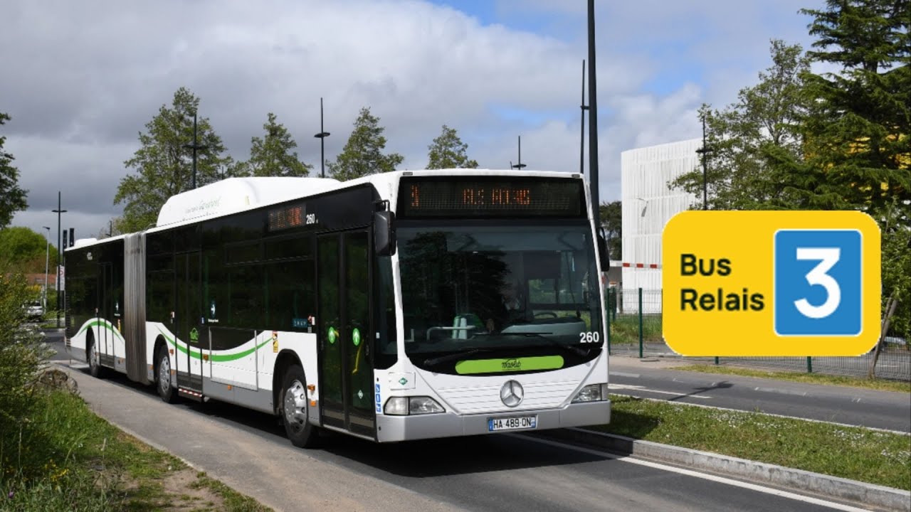 Mercedes-Benz Citaro G GNV N°260 - Bus Relais Tram 3 - Réseau Naolib - Nantes