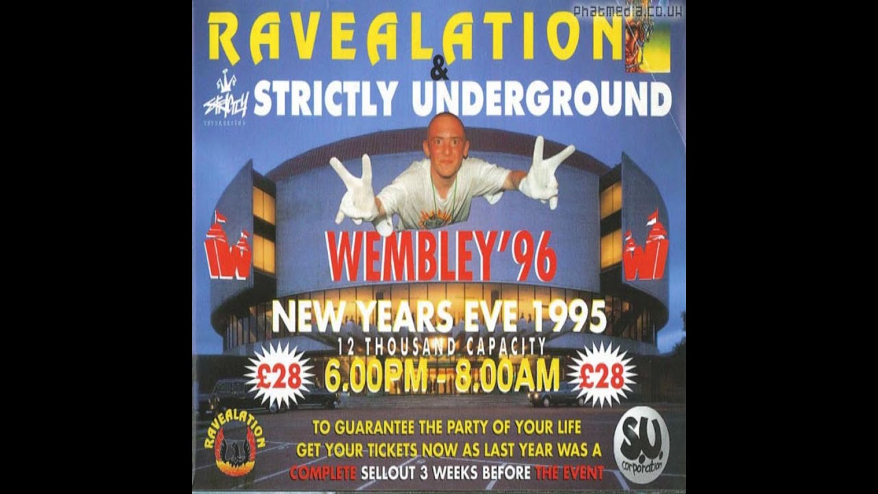 DJ Slipmatt w/ MC Whitelocks - Ravealation & Strictly Underground - Wembley - NYE 1995 (Remastered)