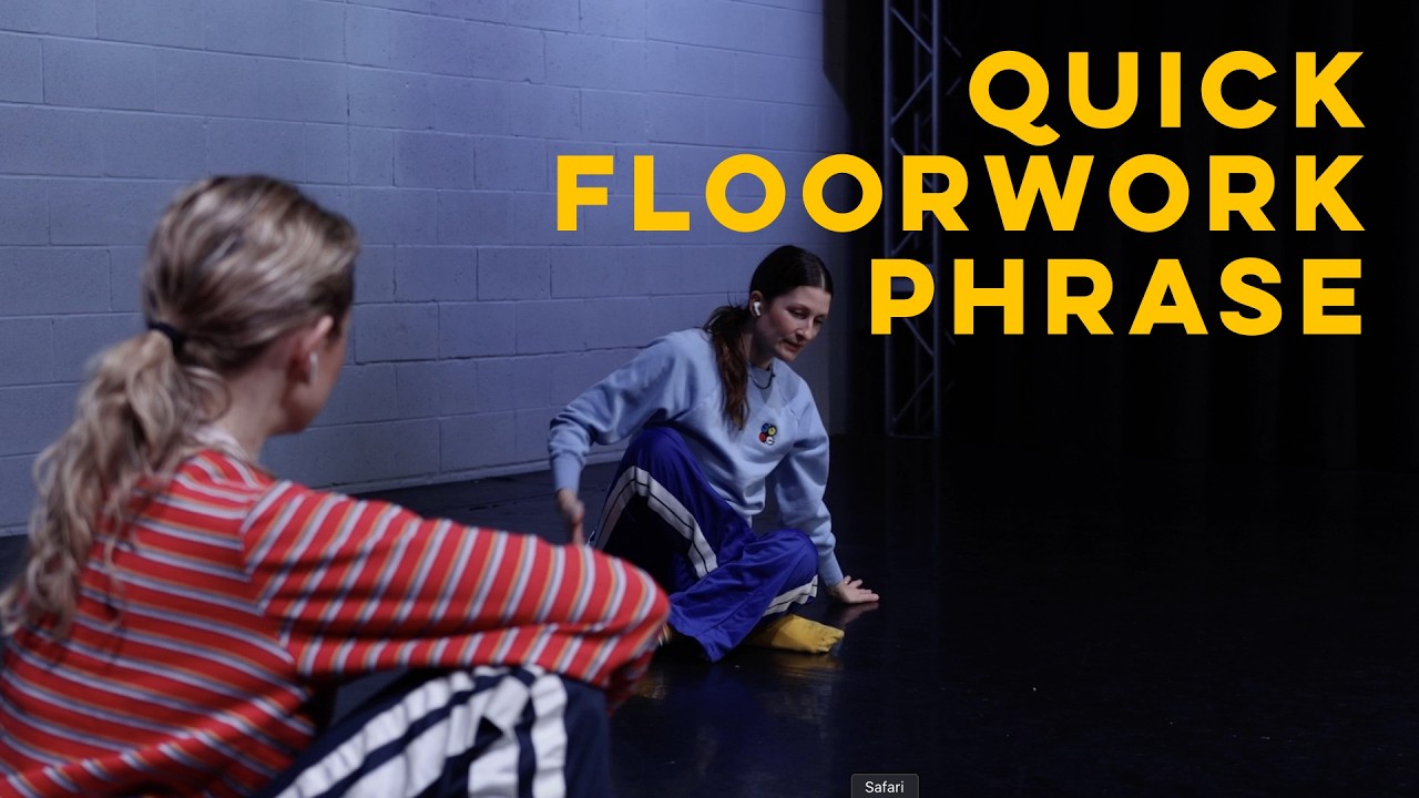 Easy Beginning Floorwork Dance Phrase!