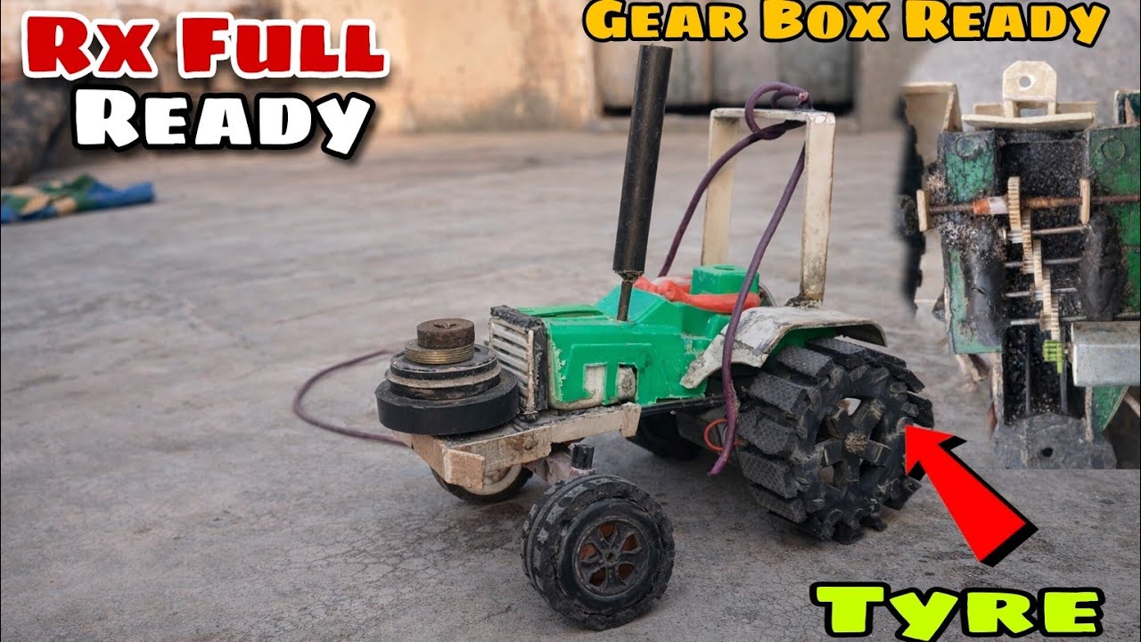 Homemade Mini Tractor RX 🔥 | Gearbox & Tyre Upgrade | Final Power Test