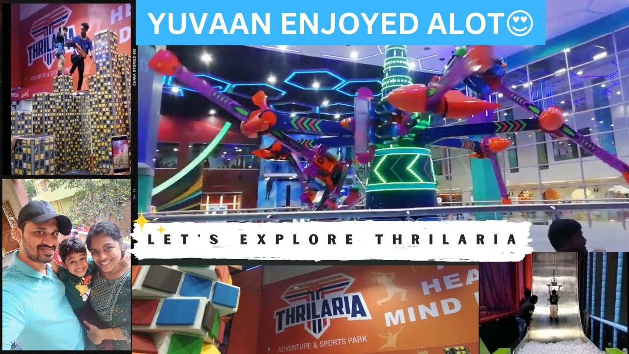 yuvaan's fun at #thrilaria at #saratcitycapitalmall Hyderabad