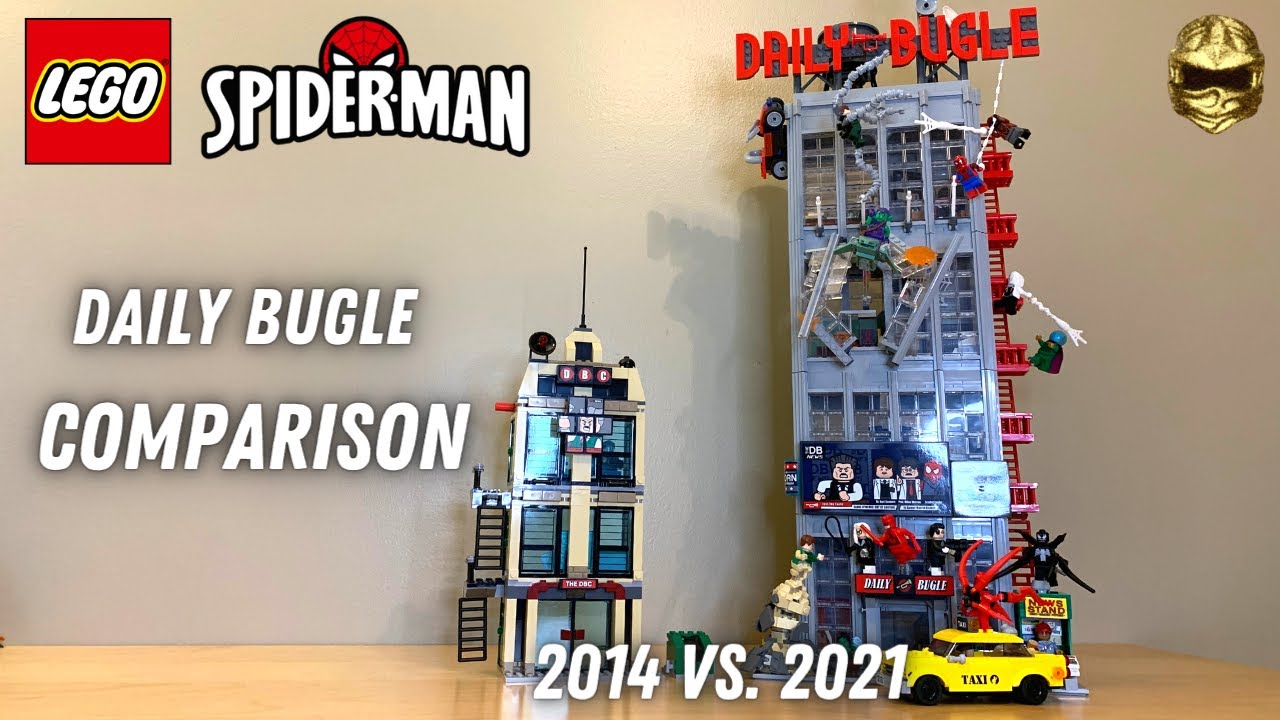 LEGO Marvel Spider-Man Daily Bugle Comparison! 2014 76005 vs. 2021 76178