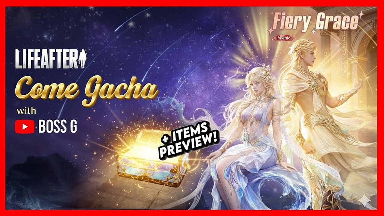 Lifeafter - Пойдём делать гача со мной! ✨Костюм Пламенная Грация✨ (Анбоксинг + Превью предметов)