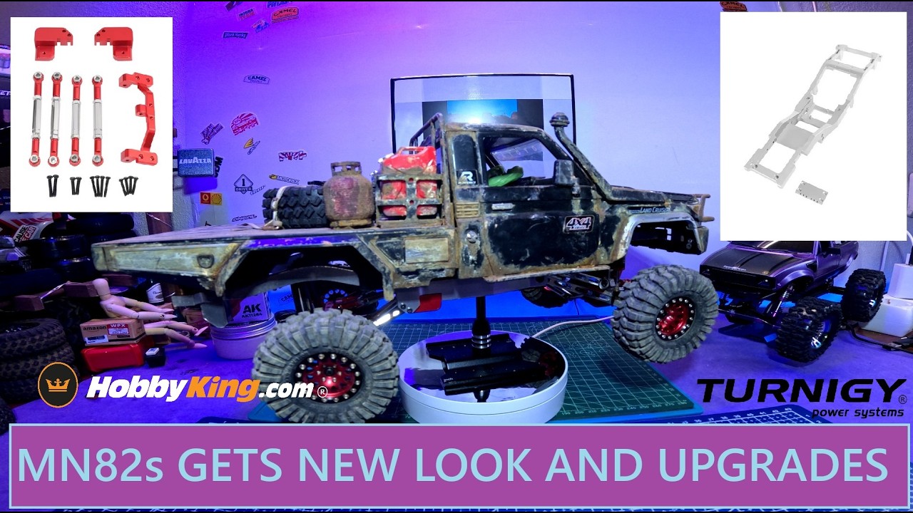 MN82s CHASSIS UPGRADE NEW, LOOK & TRAIL RUN #mnmodel #upgrades #hobbyking #turnigy
