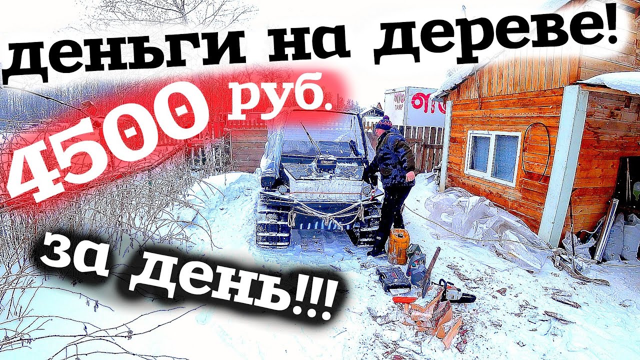 4,500 рублей за день! Деньги  на дереве! Заработок на вездеходе в тайге! Мой промысел мой бизнес!