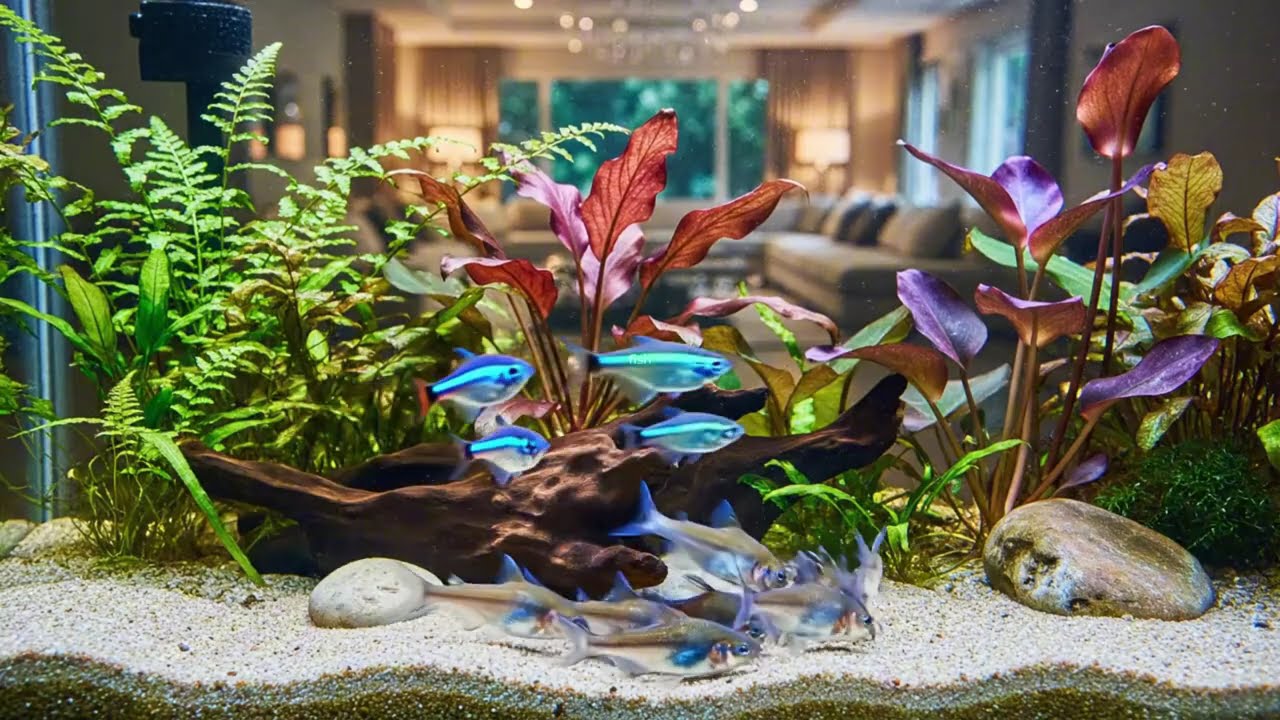 Koi Fish 8 Pond Aquatic Plants in 4K A Refined Living Space to Welcome the New Year 2026