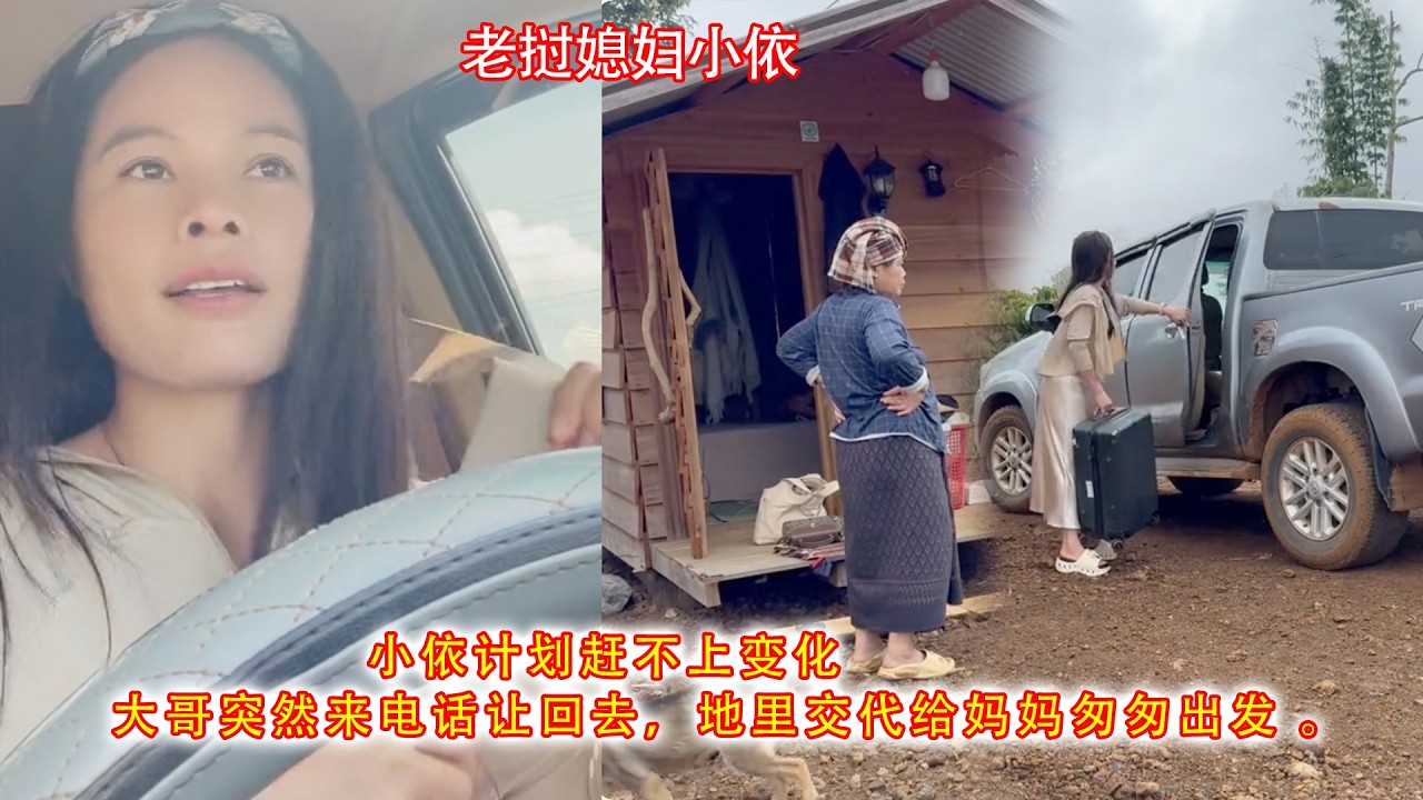 小依计划赶不上变化，大哥突然来电话让回去，地里交代给妈妈匆匆出发 。