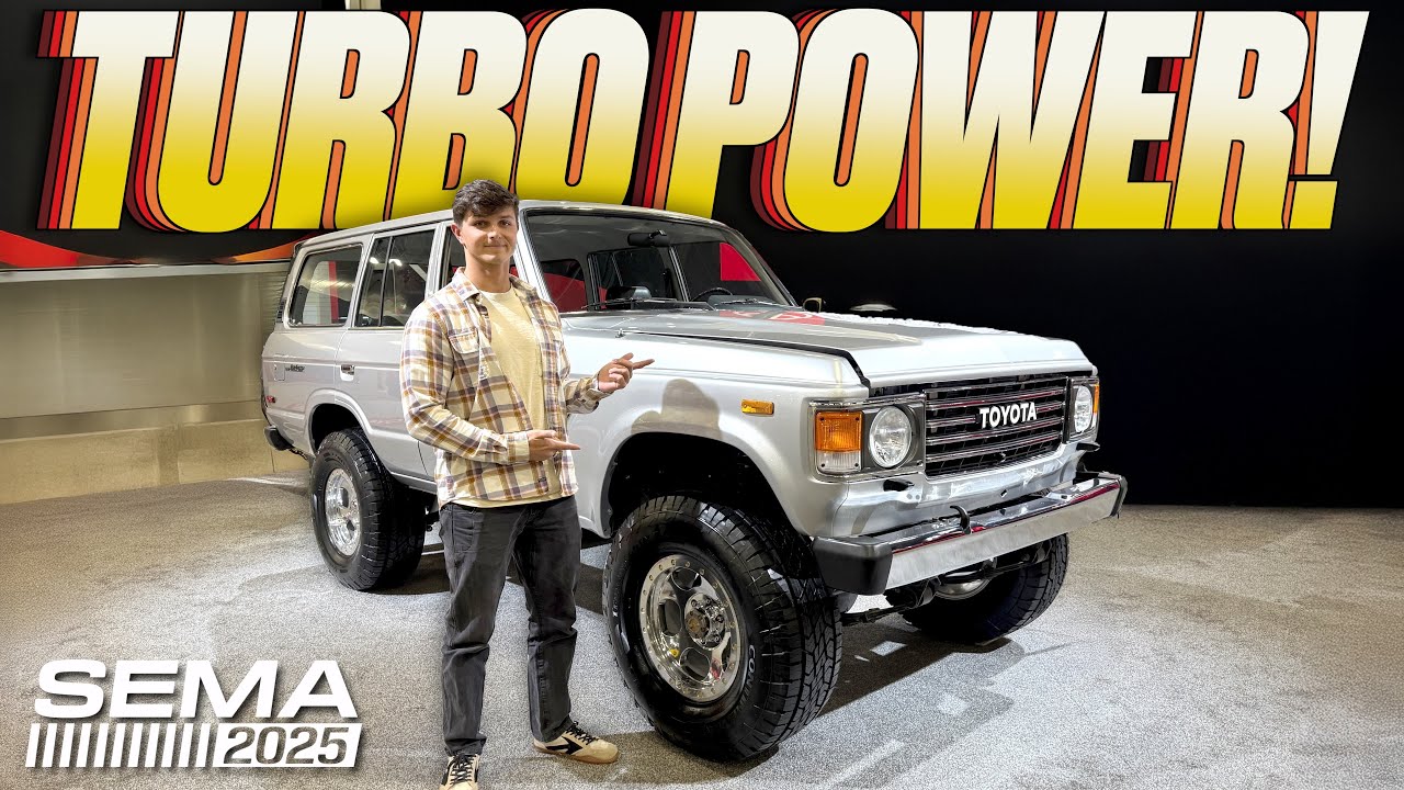 Этот старый Toyota Land Cruiser 60 серии оснащен новым двигателем Tundra с двумя турбинами!