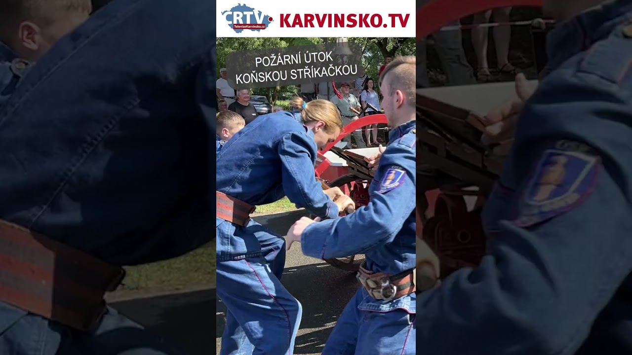 Pož&aacute;rn&iacute; &uacute;tok koňskou stř&iacute;kačkou č. 4 │ #Karvinsko.TV #CeskaRegionalniTelevize #CRTV #shorts