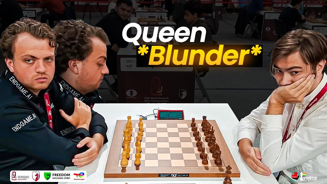 Hans Niemann is stunned as he blunders his QUEEEEENNNNN!!