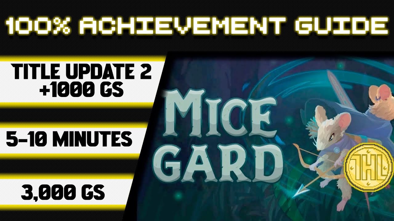 MiceGard Title Update 2 100% Achievement Walkthrough * 1000GS in 5-10 Minutes *