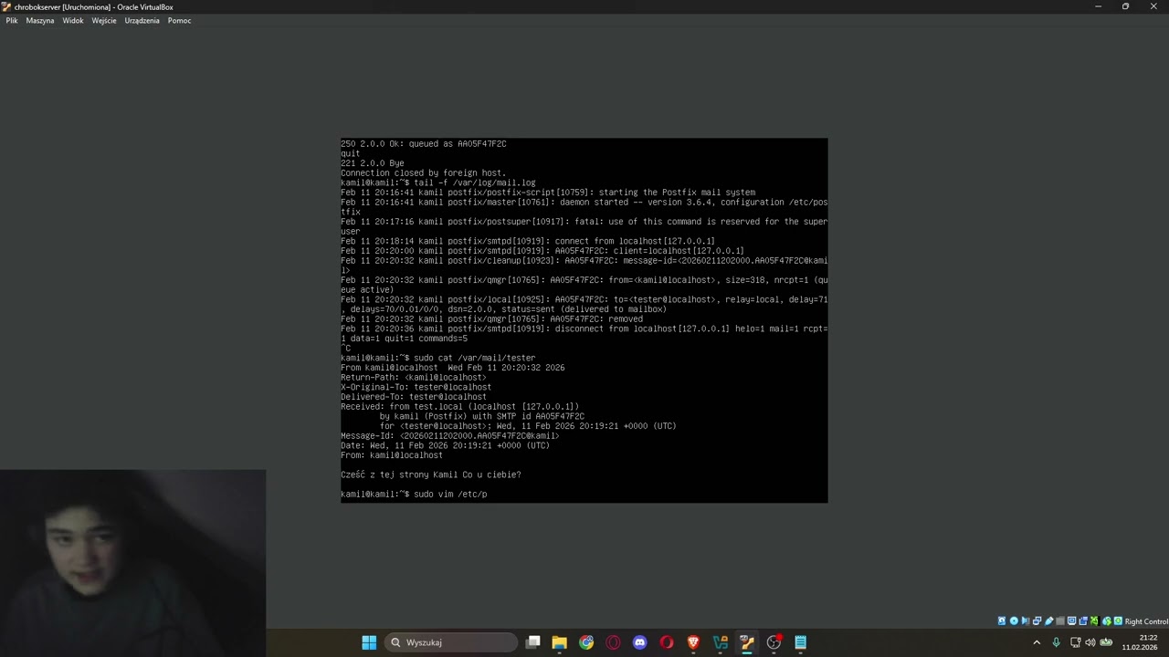 Instalacja i konfiguracja programu Postfix