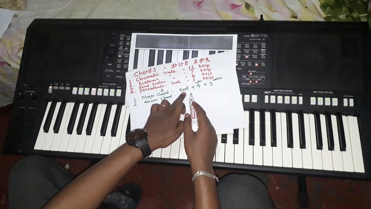 Robel Villa How to play chords on keyboard 0.6 መባእታዊ ትምህርቲ ከመይ ጌርና ኣብ ኦርጋን ኮርድስ ንጻወት 