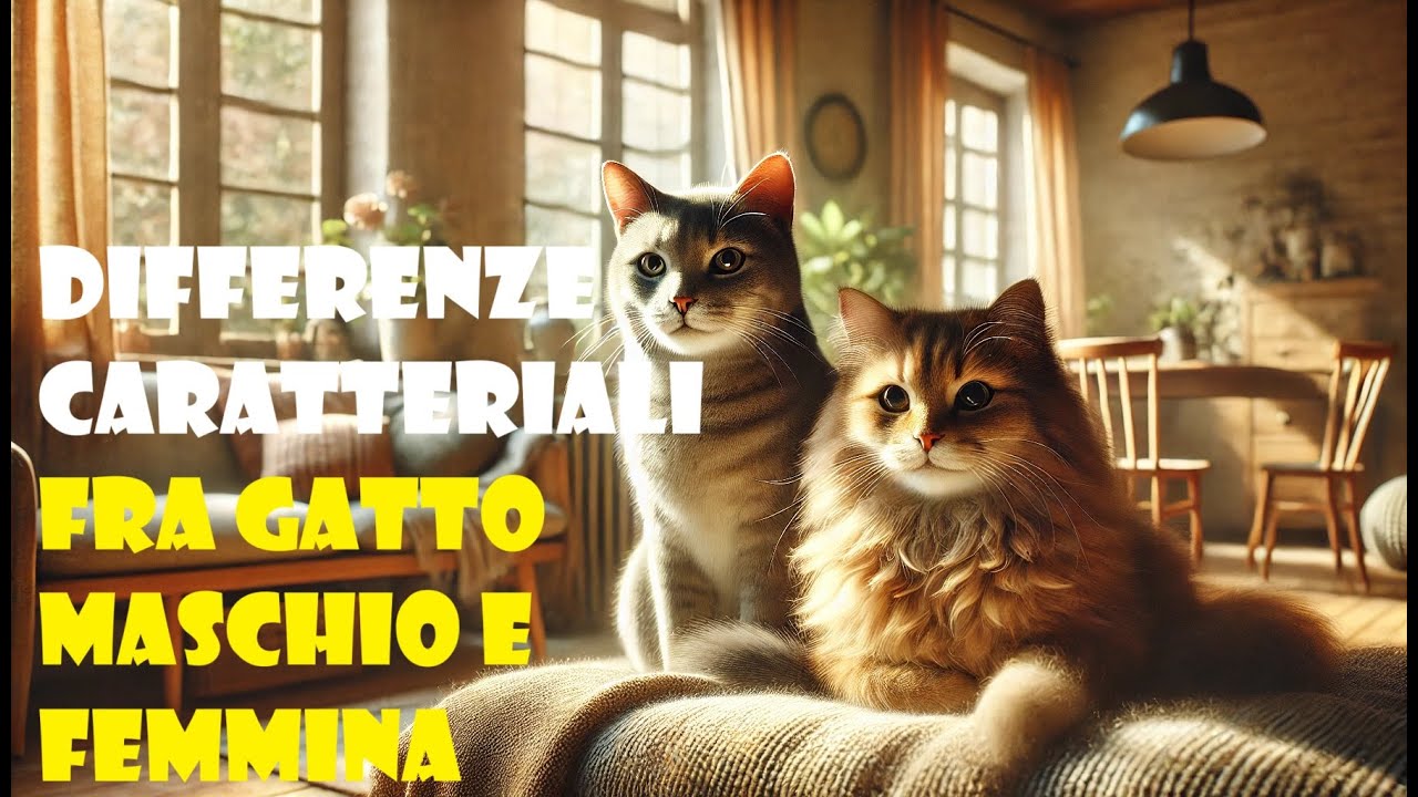 Differenze caratteriali fra gatto maschio e  femmina