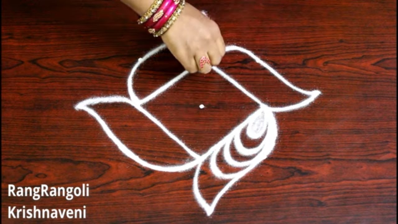 3*3 dots Easy & SImple Friday Rangoli | చిన్న ముగ్గులు | Creative Kolams | RangRangoli Krishnaveni