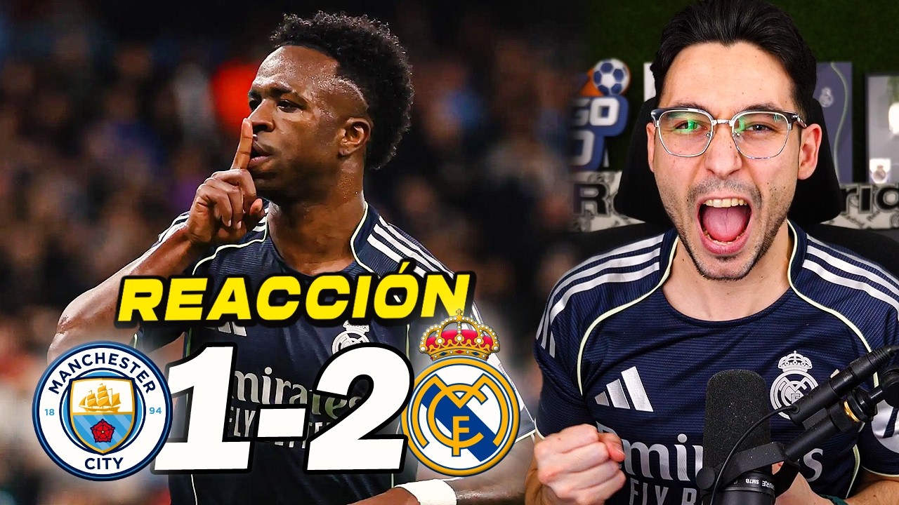 REACCIONES DE UN HINCHA al Manchester City vs Real Madrid 1-2 *A CUARTOS* | ByDiegoX10