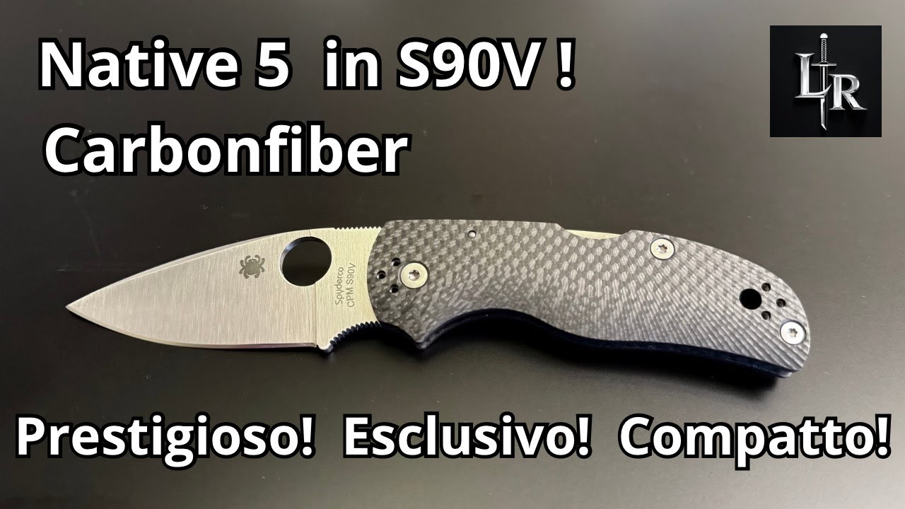 Spyderco Native 5 in S90V Carbonfiber , recensione con cut test !