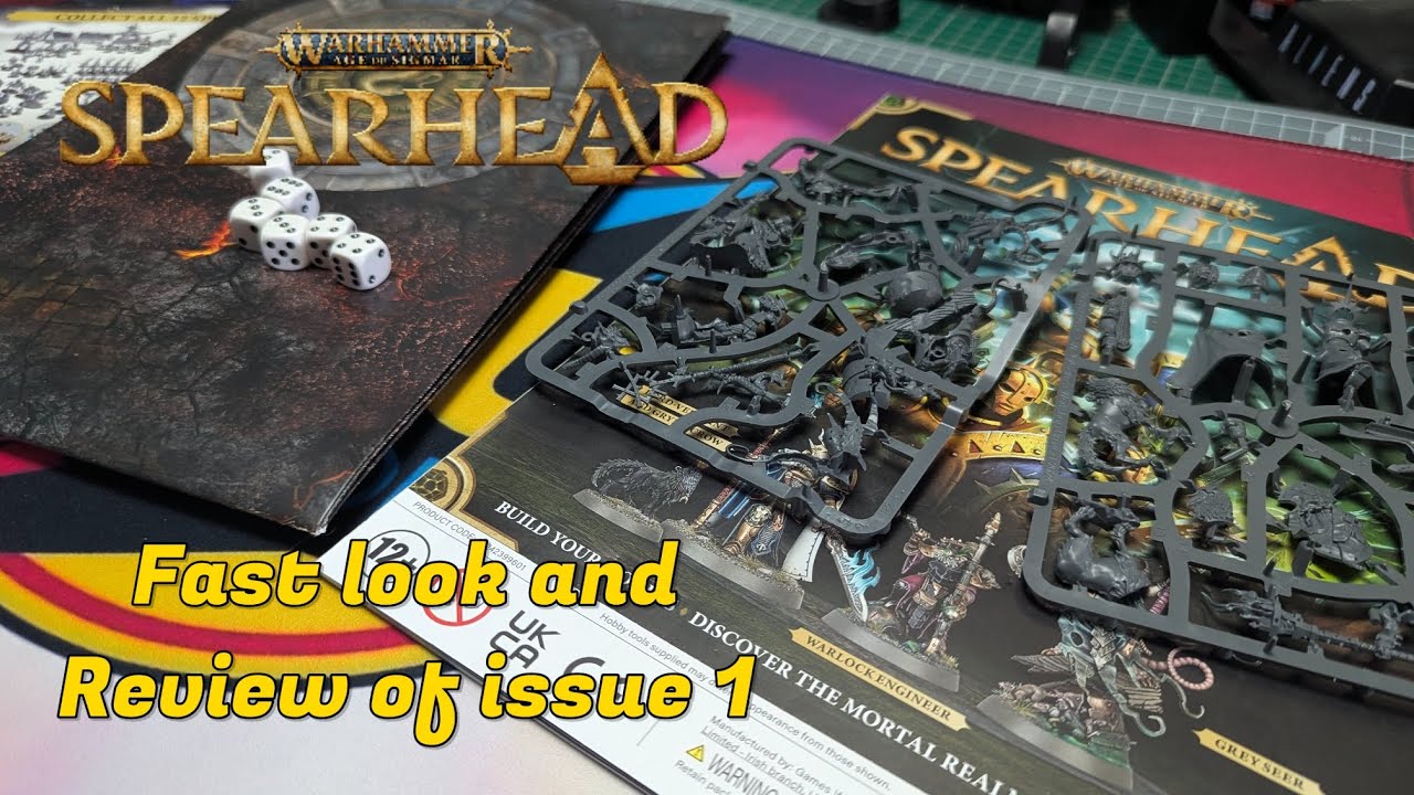 Первый взгляд и обзор первого выпуска комикса Warhammer Spearhead от издательства Hachette.