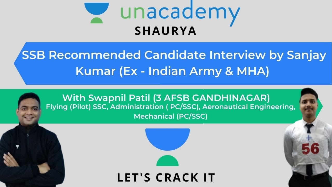 SSB Recommended Candidate Swapnil Patil Interview Part 1 | Sanjay Kumar (Ex - Army & MHA)