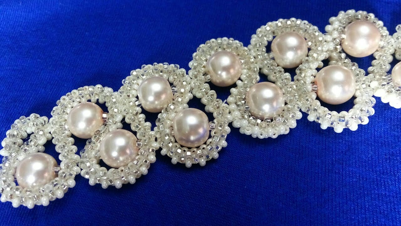 Браслет из бисера и бусин. حبة وخاتم سوار Bead and Bead Bracelet