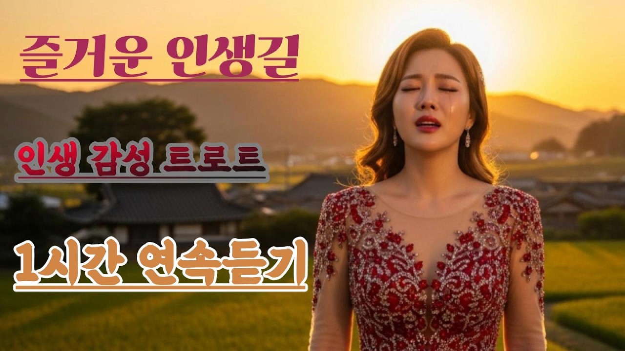 즐거운 인생길 🎵 감성 트로트 | 친구와 함께 듣는 인생노래 | 1시간 연속듣기